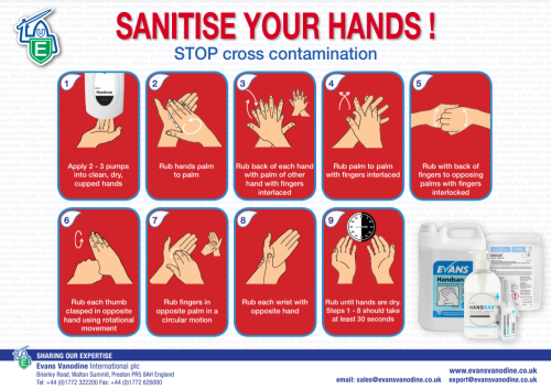 Evans Hand Sanitising